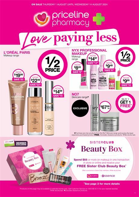 Priceline Pharmacy Catalogues from 1 August