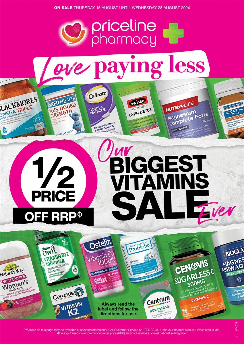 Priceline Pharmacy Catalogues from 15 August