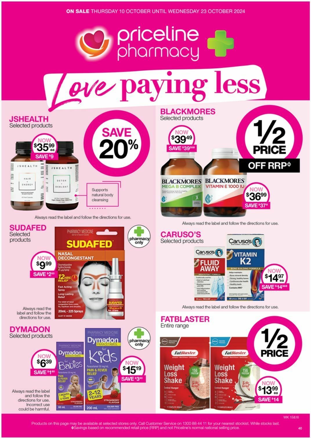 Priceline Pharmacy Catalogues from 10 October