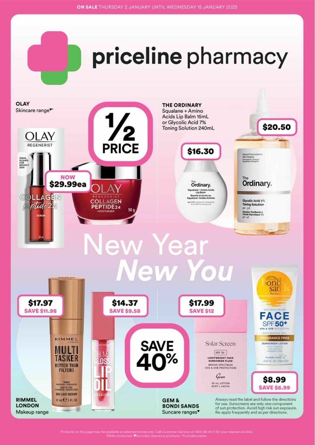 Priceline Pharmacy Catalogues from 2 January