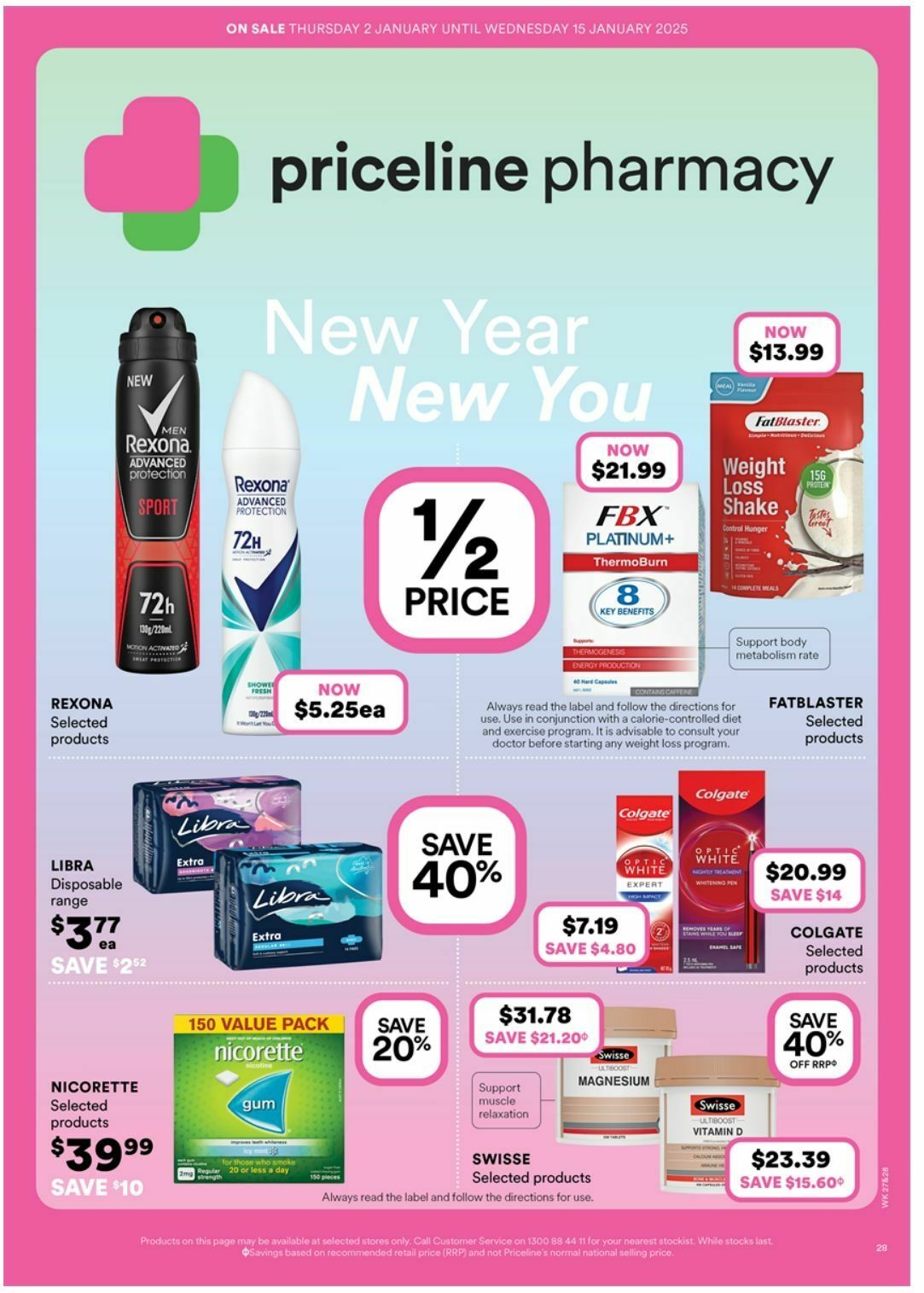 Priceline Pharmacy Catalogues from 2 January