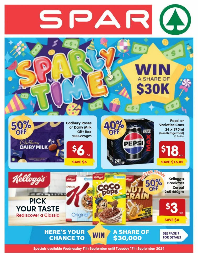 Spar Catalogues from 11 September