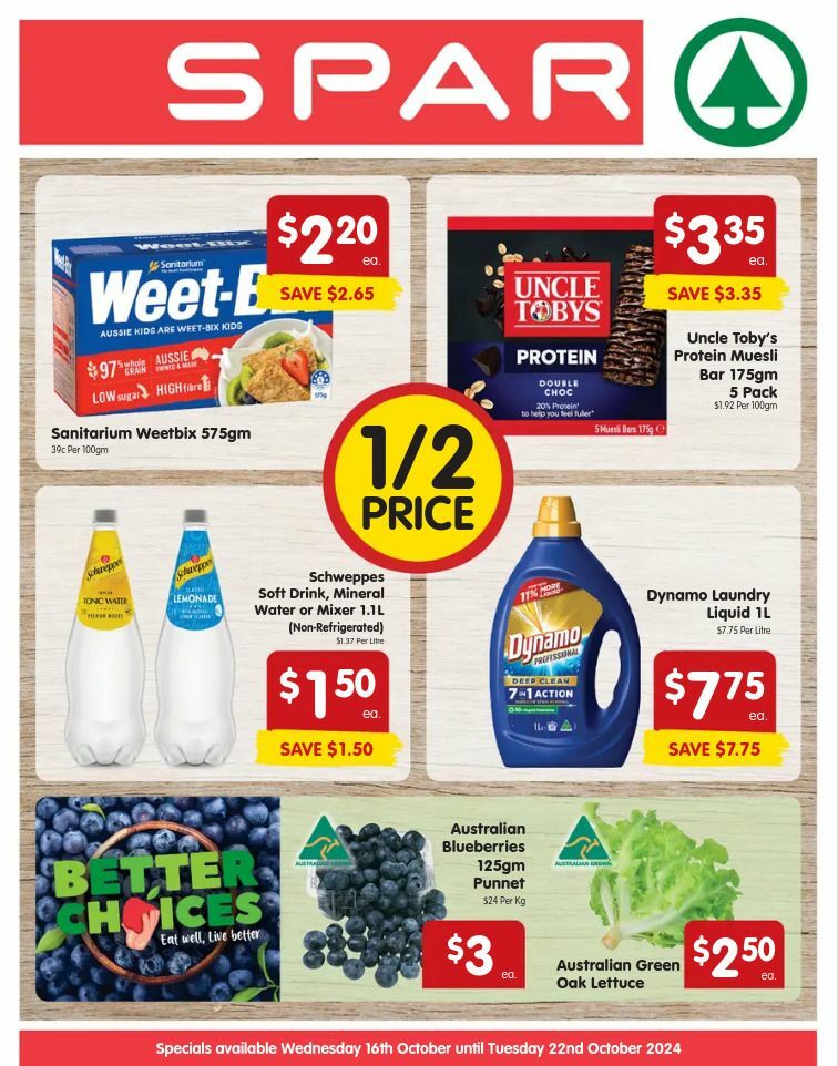 Spar Catalogues from 16 October