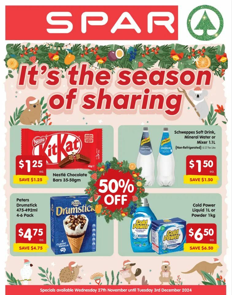 Spar Catalogues from 27 November