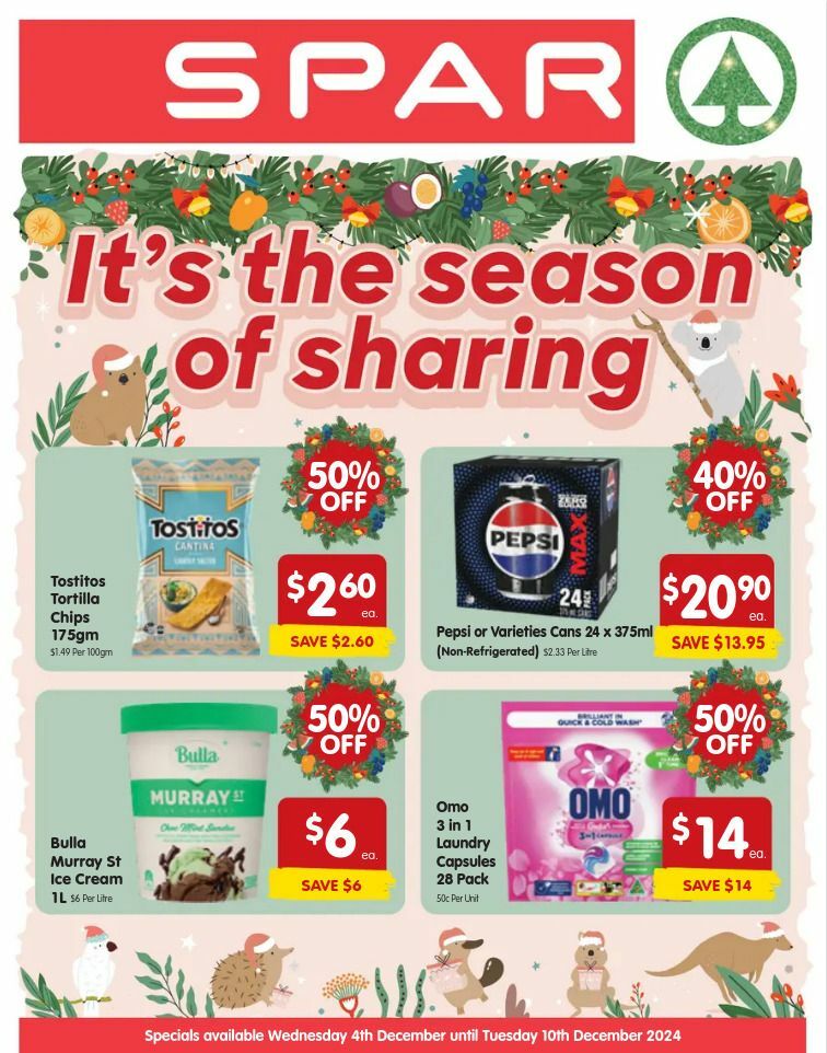 Spar Catalogues from 4 December