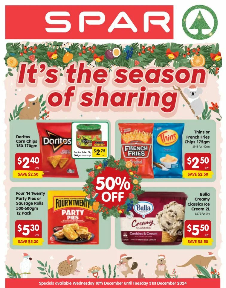 Spar Catalogues from 18 December