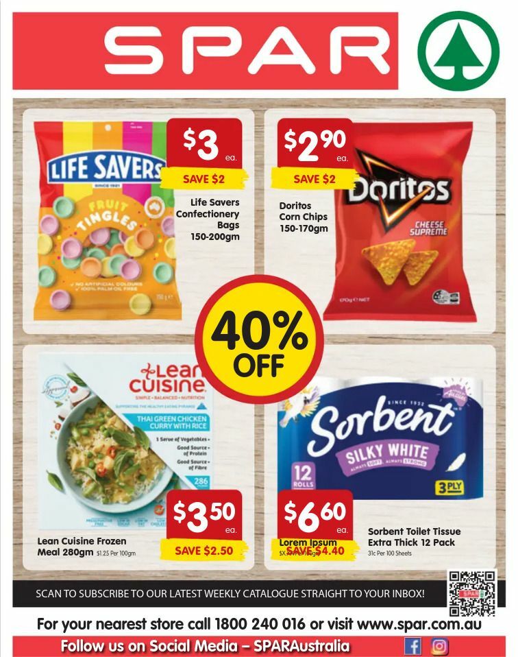 Spar Catalogues from 8 January