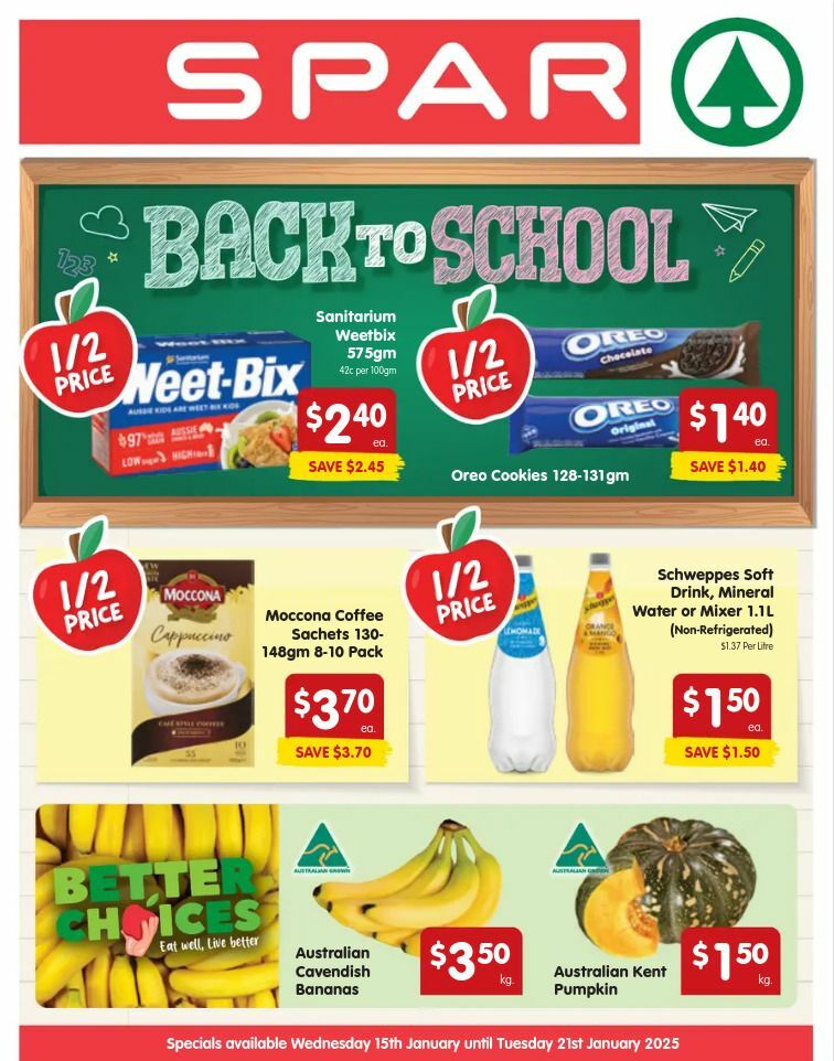 Spar Catalogues from 15 January