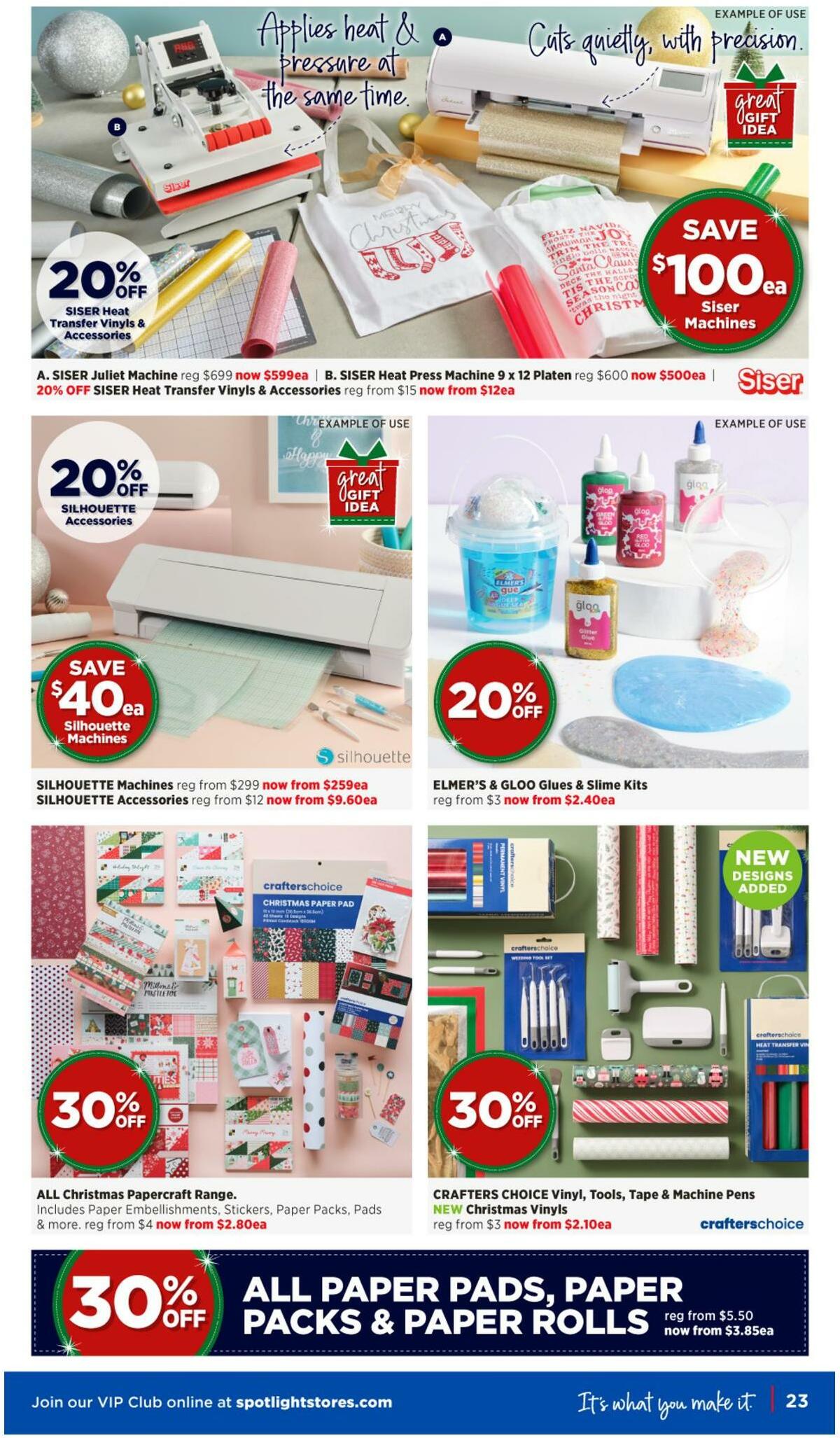 Spotlight Christmas Catalogues from 7 December