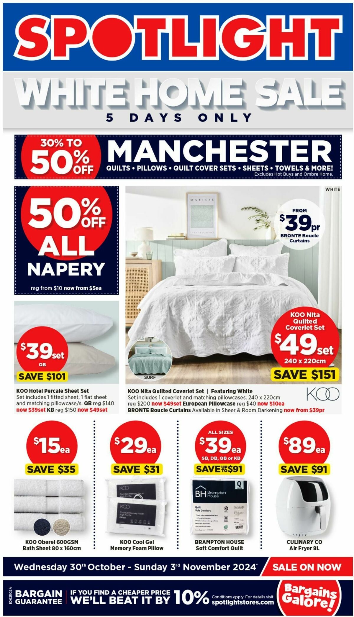 Spotlight White Home Sale Catalogues from 30 October