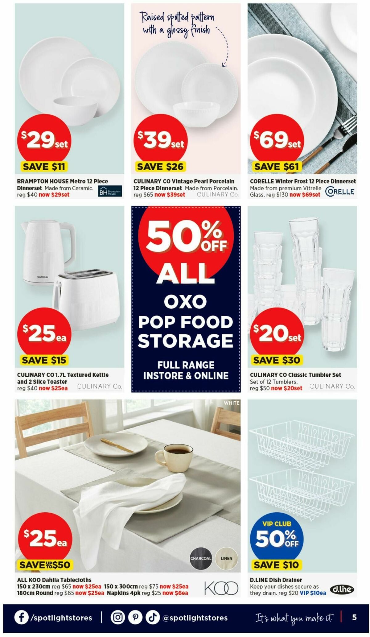 Spotlight White Home Sale Catalogues from 30 October