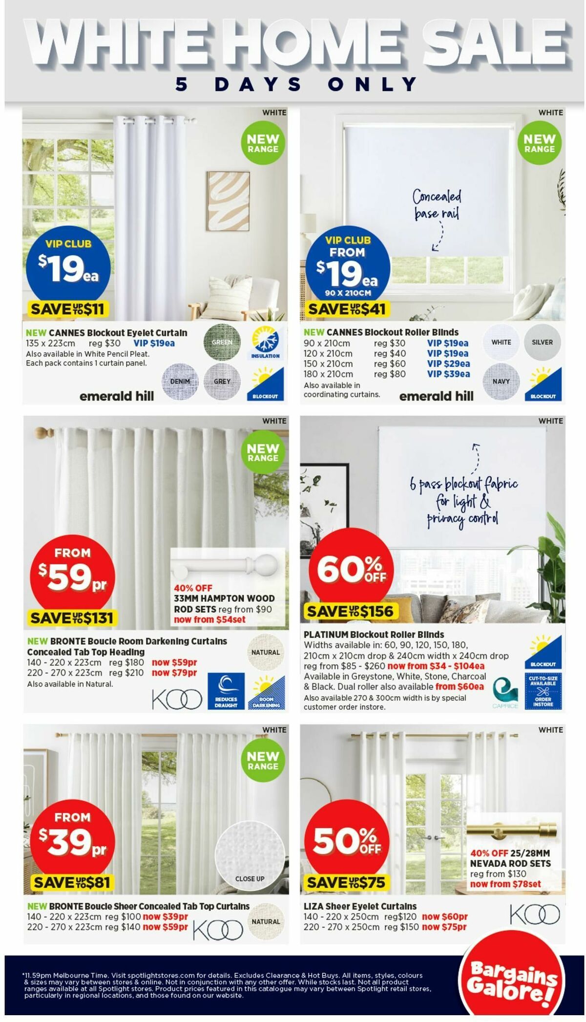 Spotlight White Home Sale Catalogues from 30 October