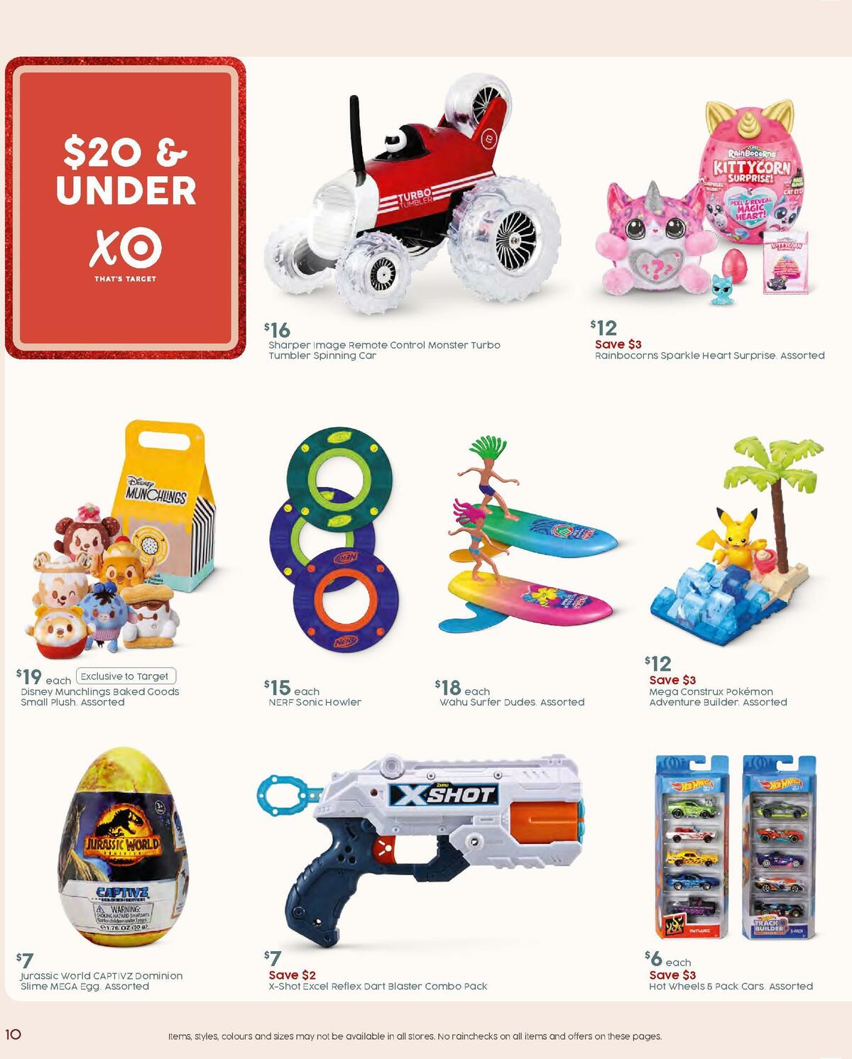 Target Catalogues from 3 November