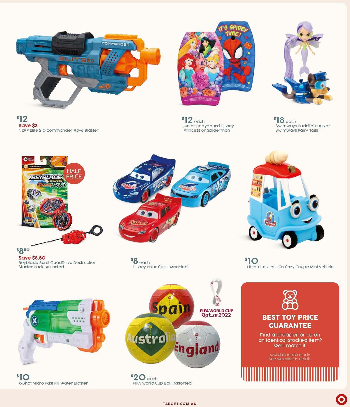 Target Catalogues from 3 November