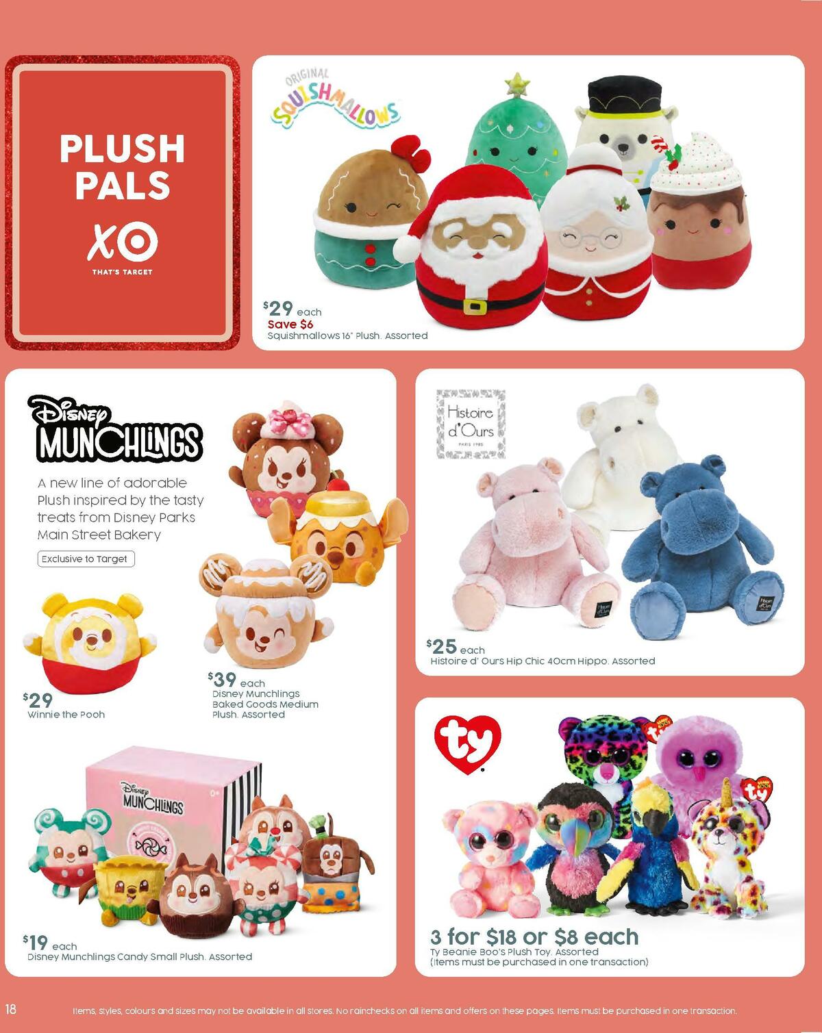 Target Catalogues from 3 November