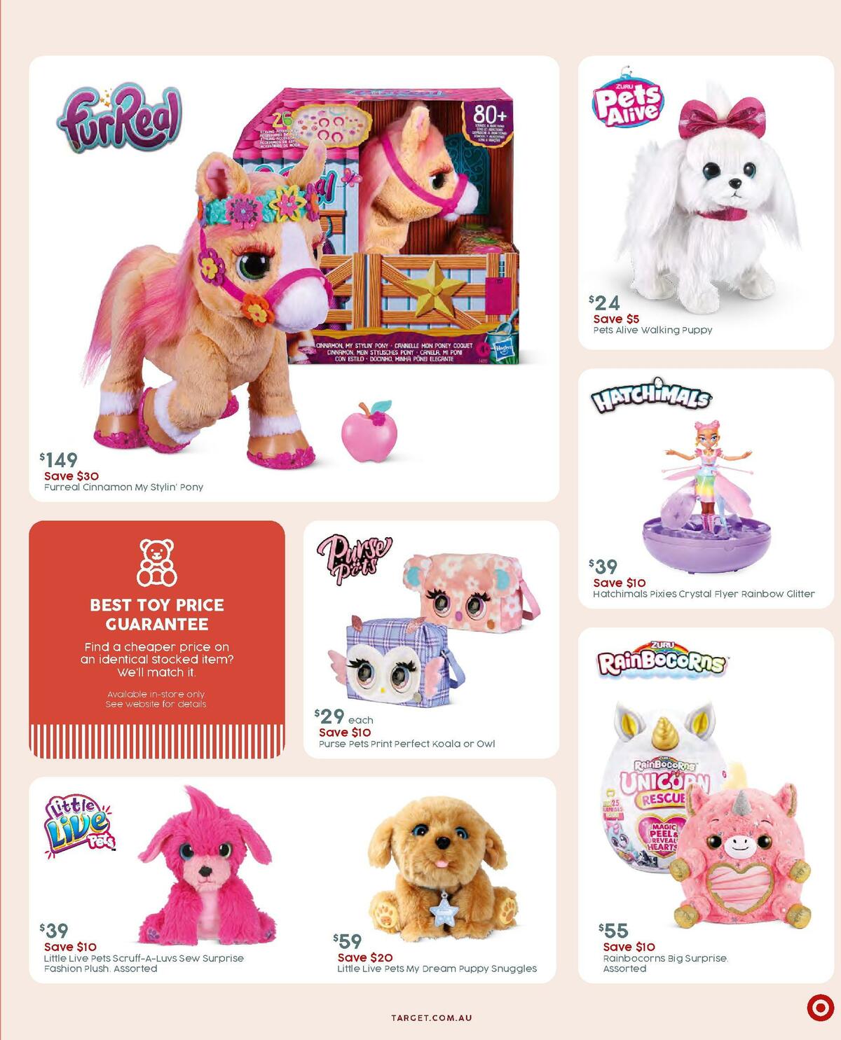 Target Catalogues from 3 November