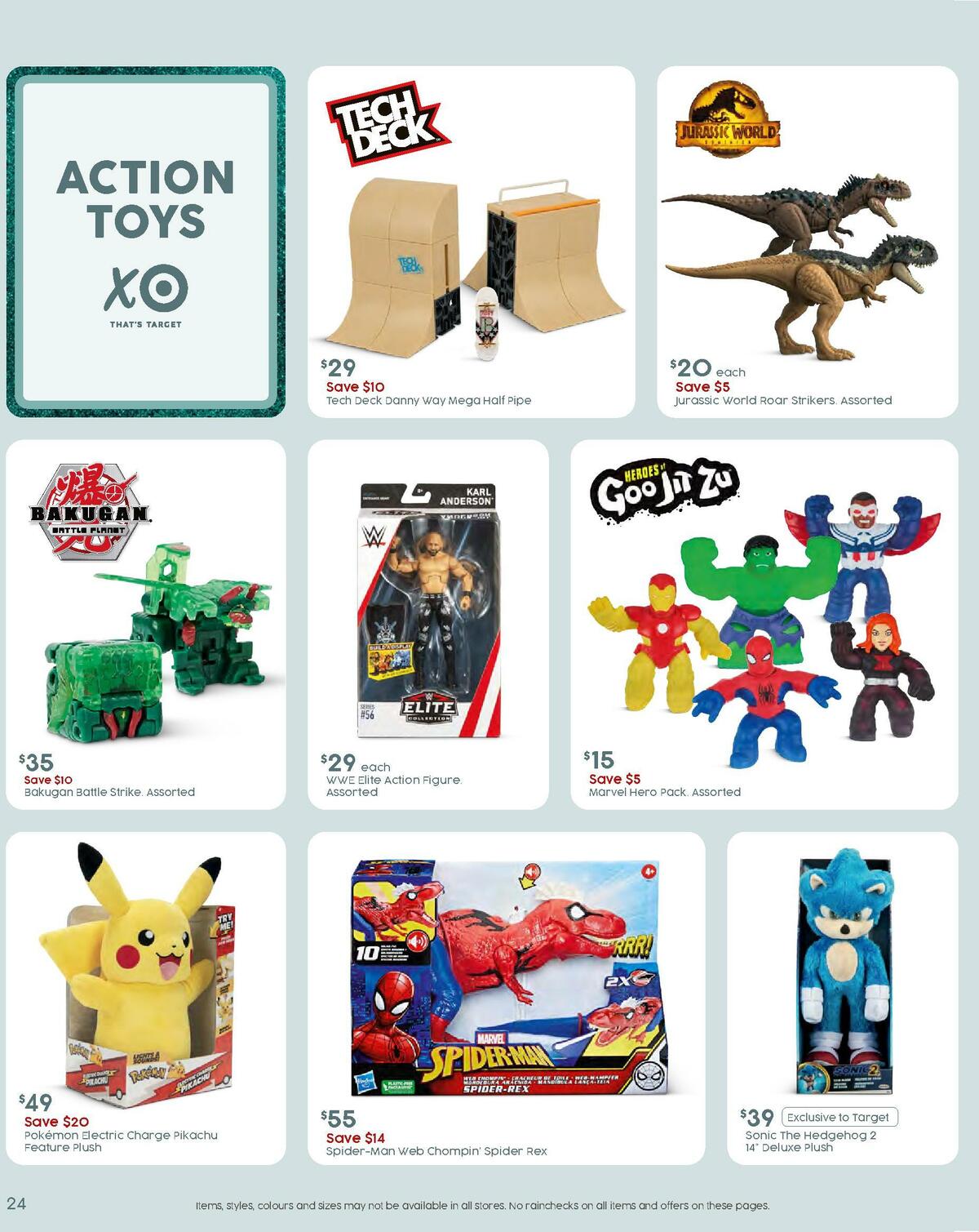 Target Catalogues from 3 November