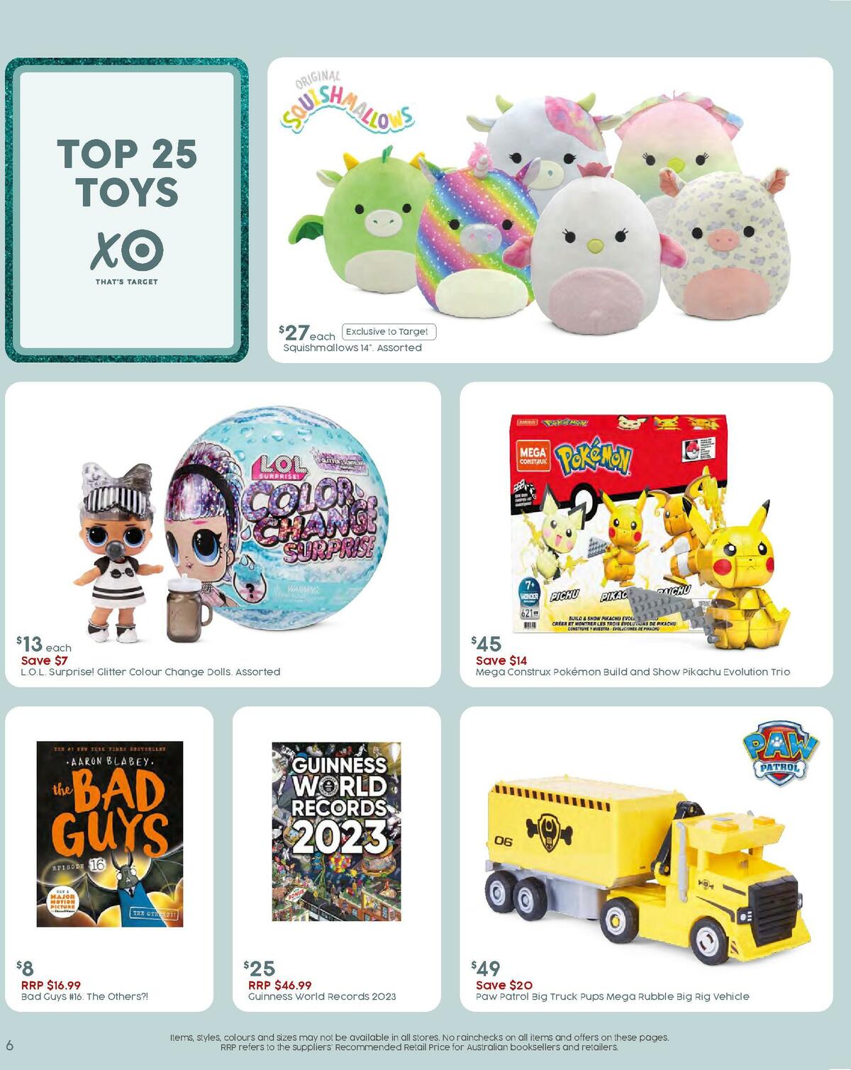 Target Catalogues from 3 November