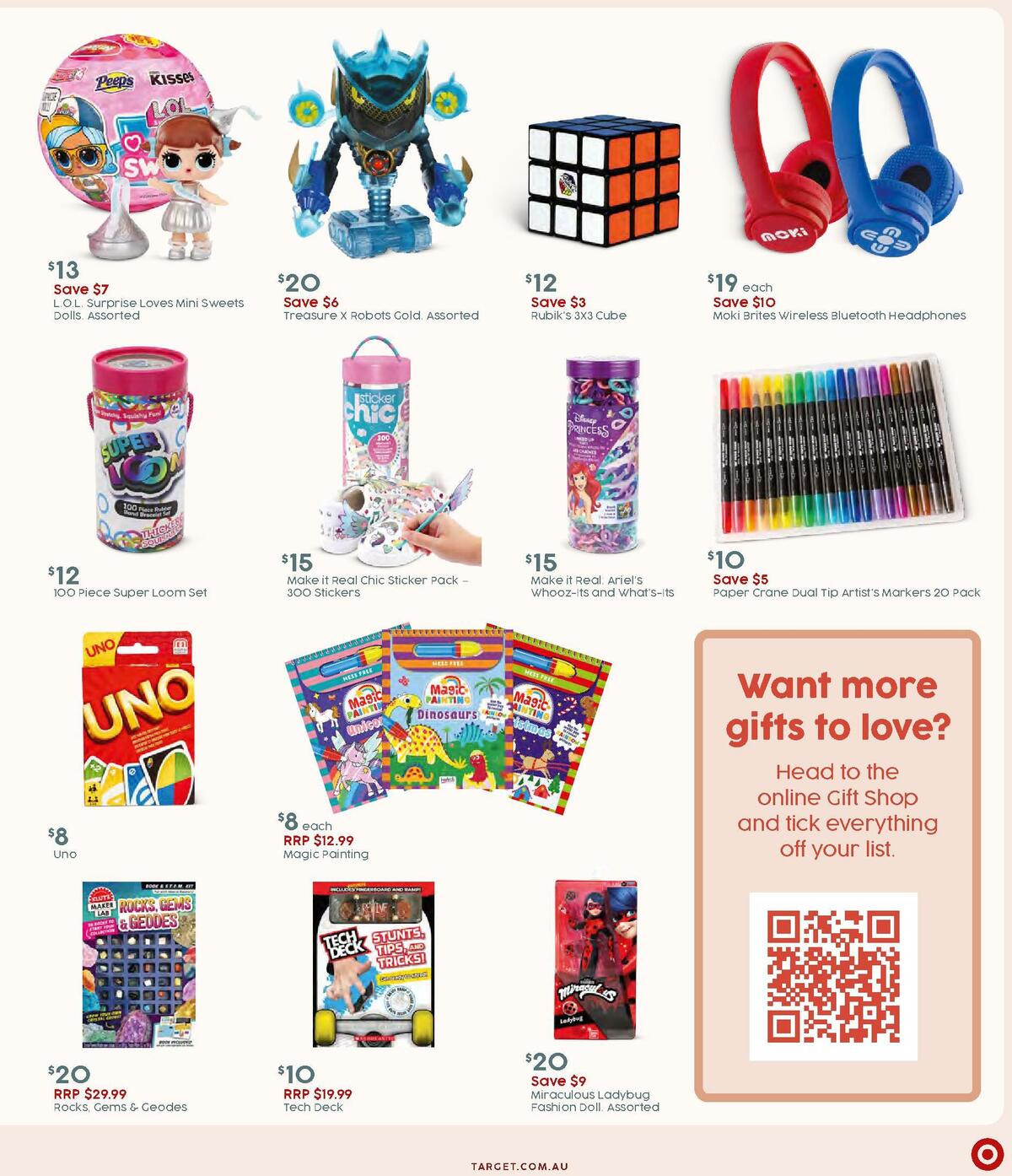 Target Catalogues from 3 November