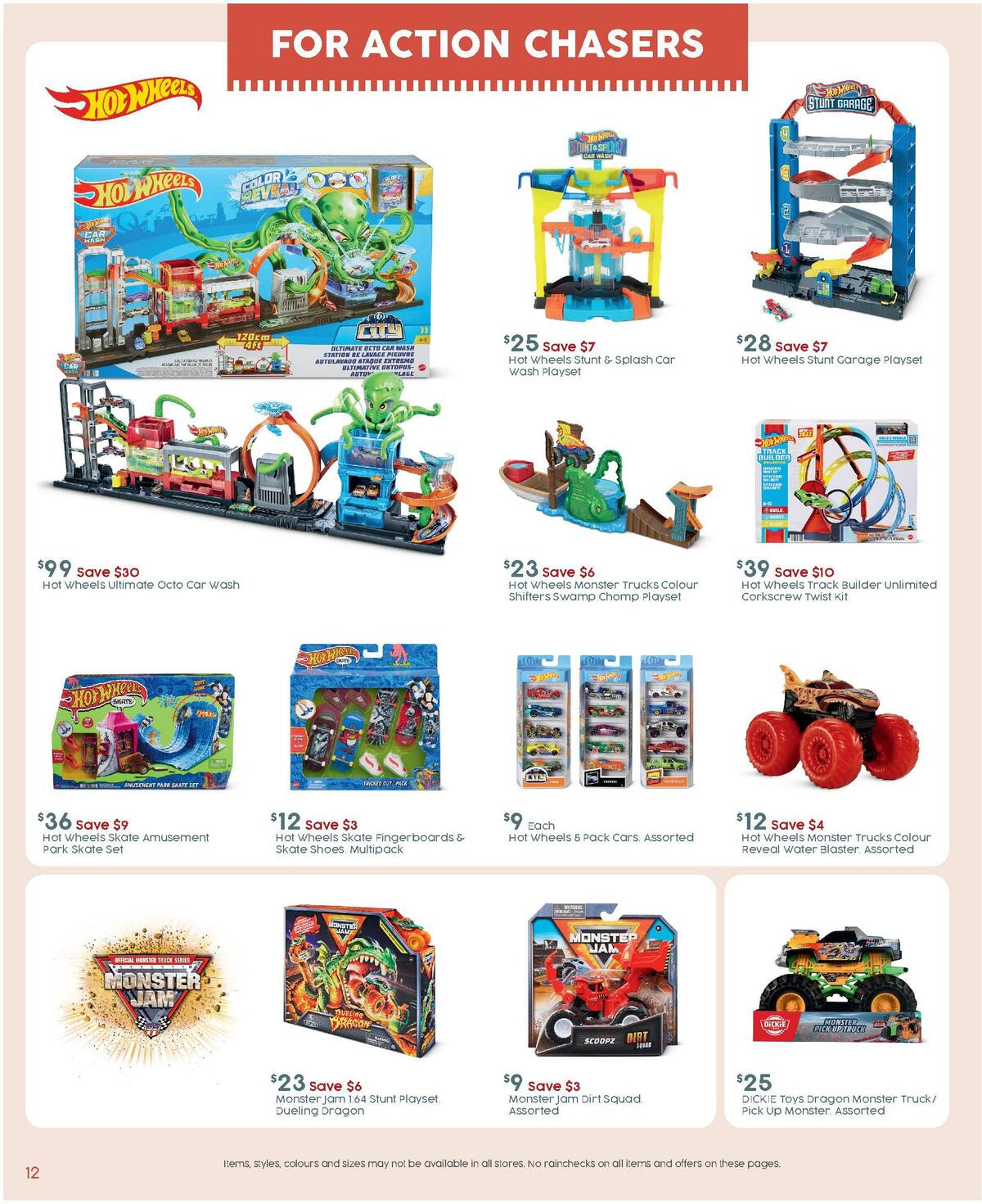 Target Catalogues from 8 December