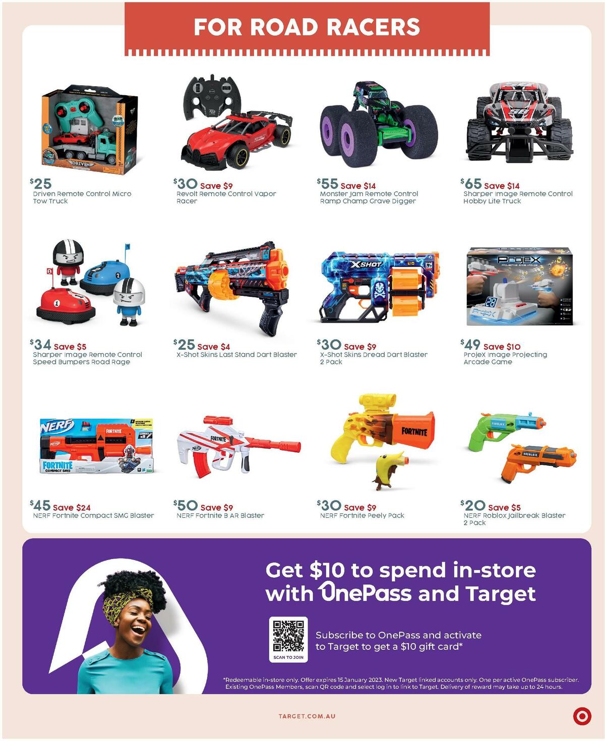 Target Catalogues from 8 December