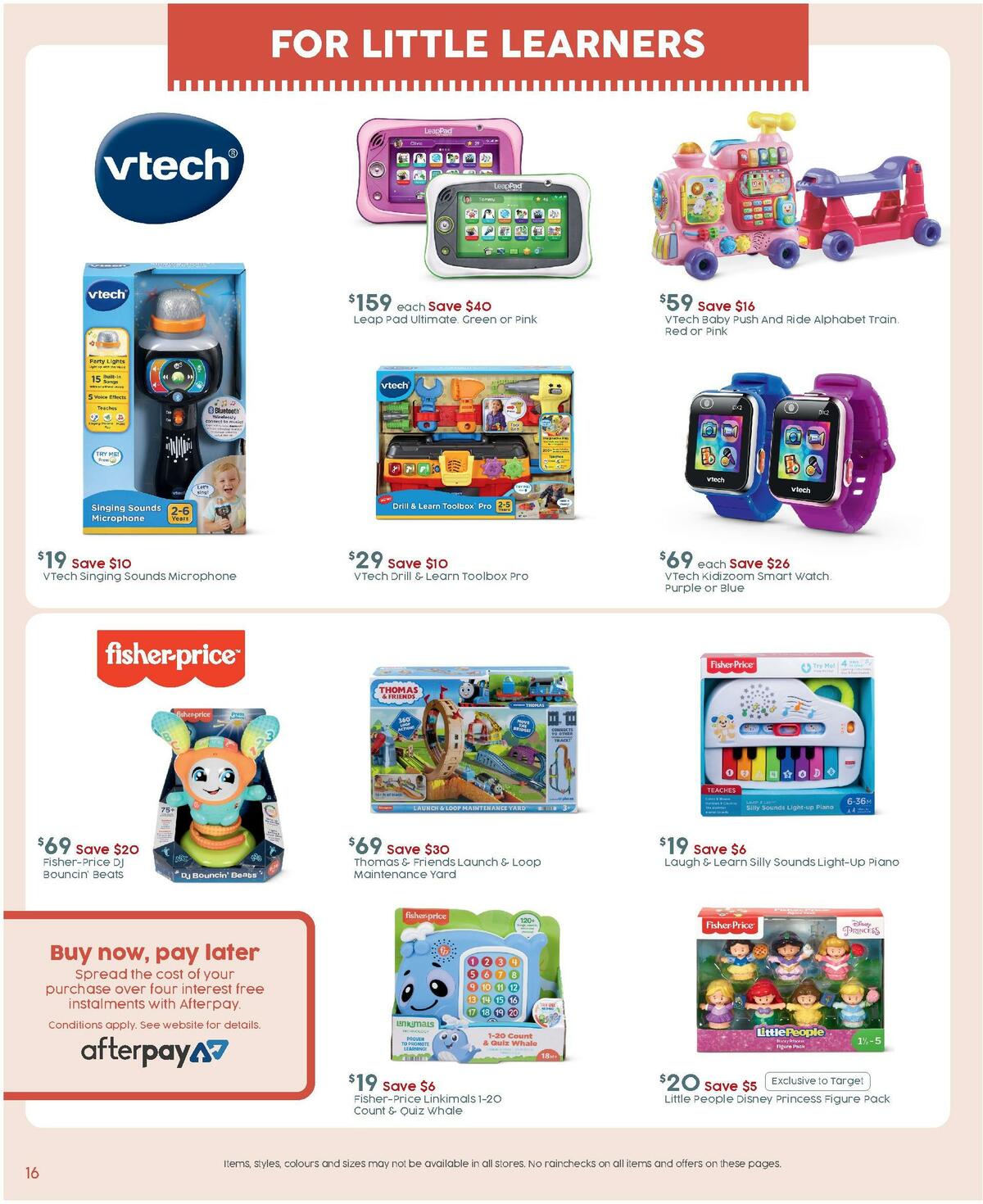 Target Catalogues from 8 December