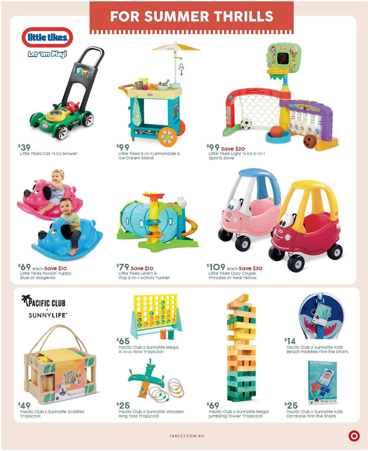 Target Catalogues from 8 December