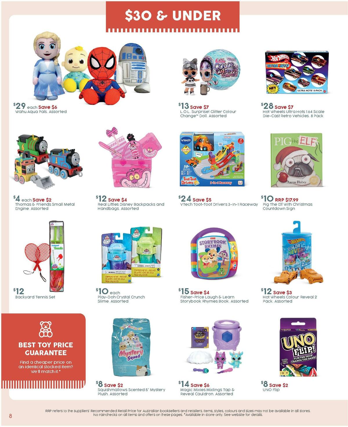 Target Catalogues from 8 December