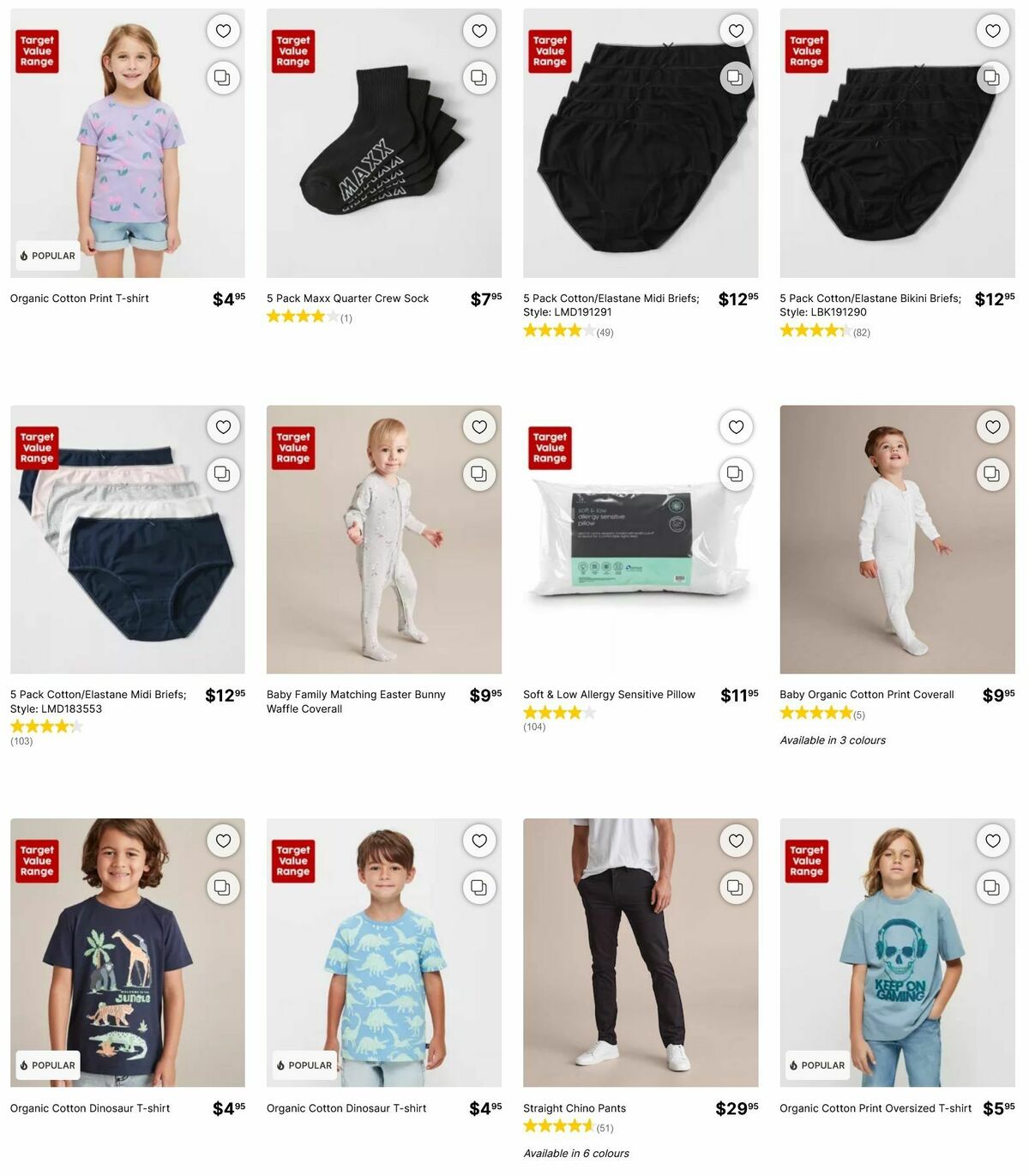 Target Catalogues from 18 August