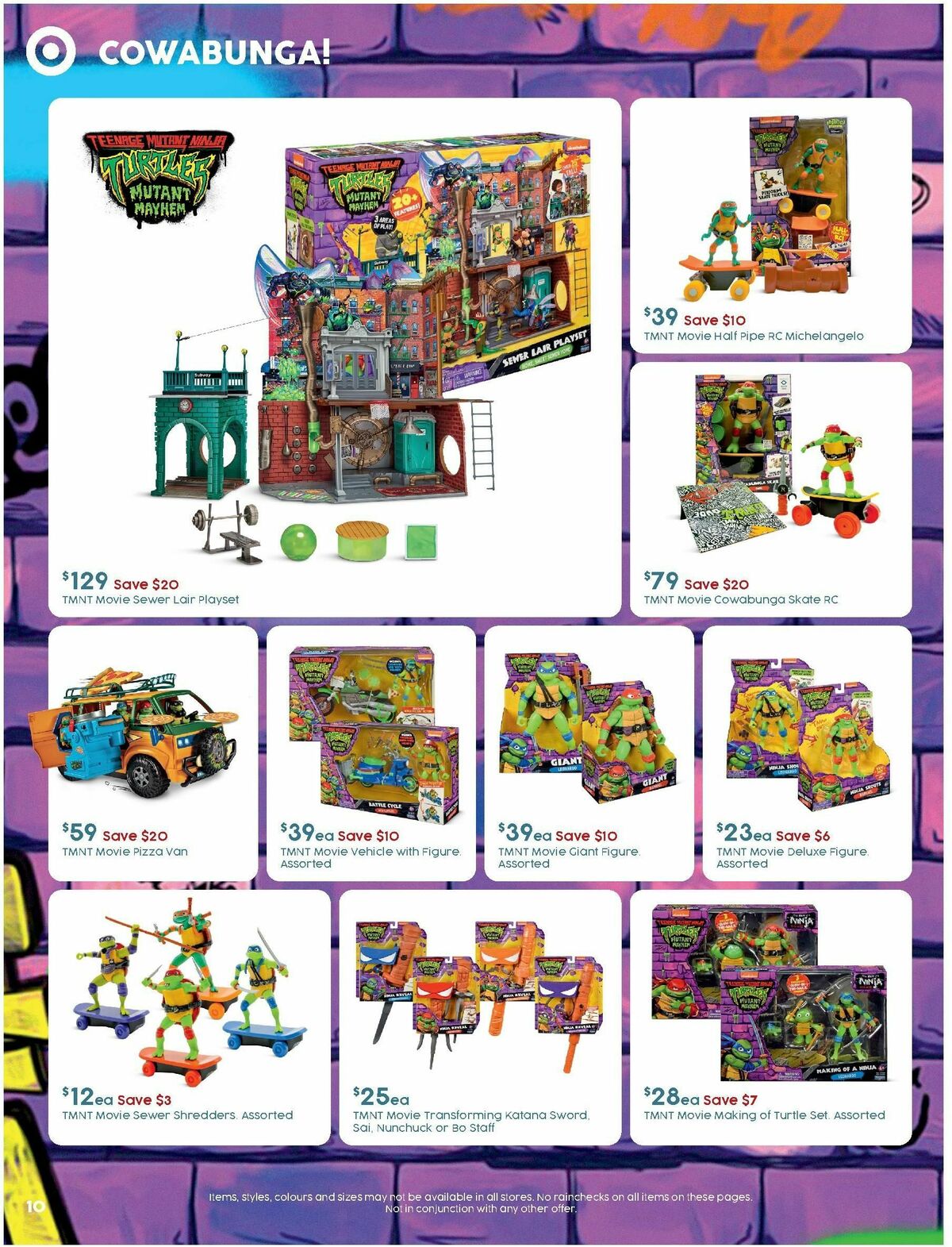 Target Catalogues from 14 September