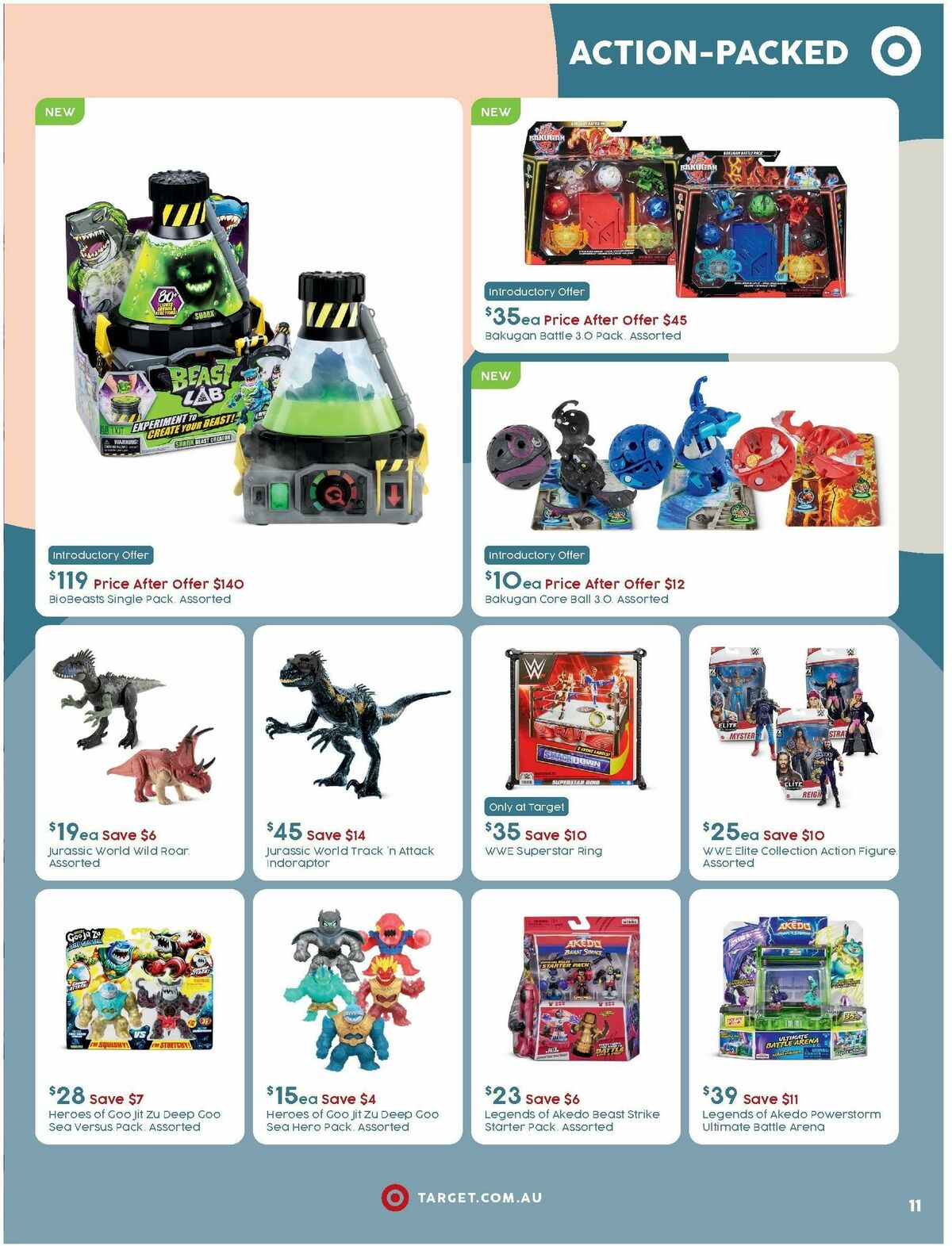 Target Catalogues from 14 September