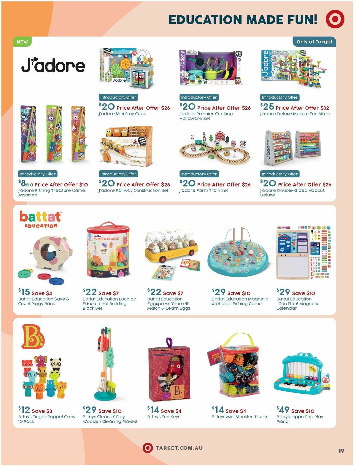 Target Catalogues from 14 September