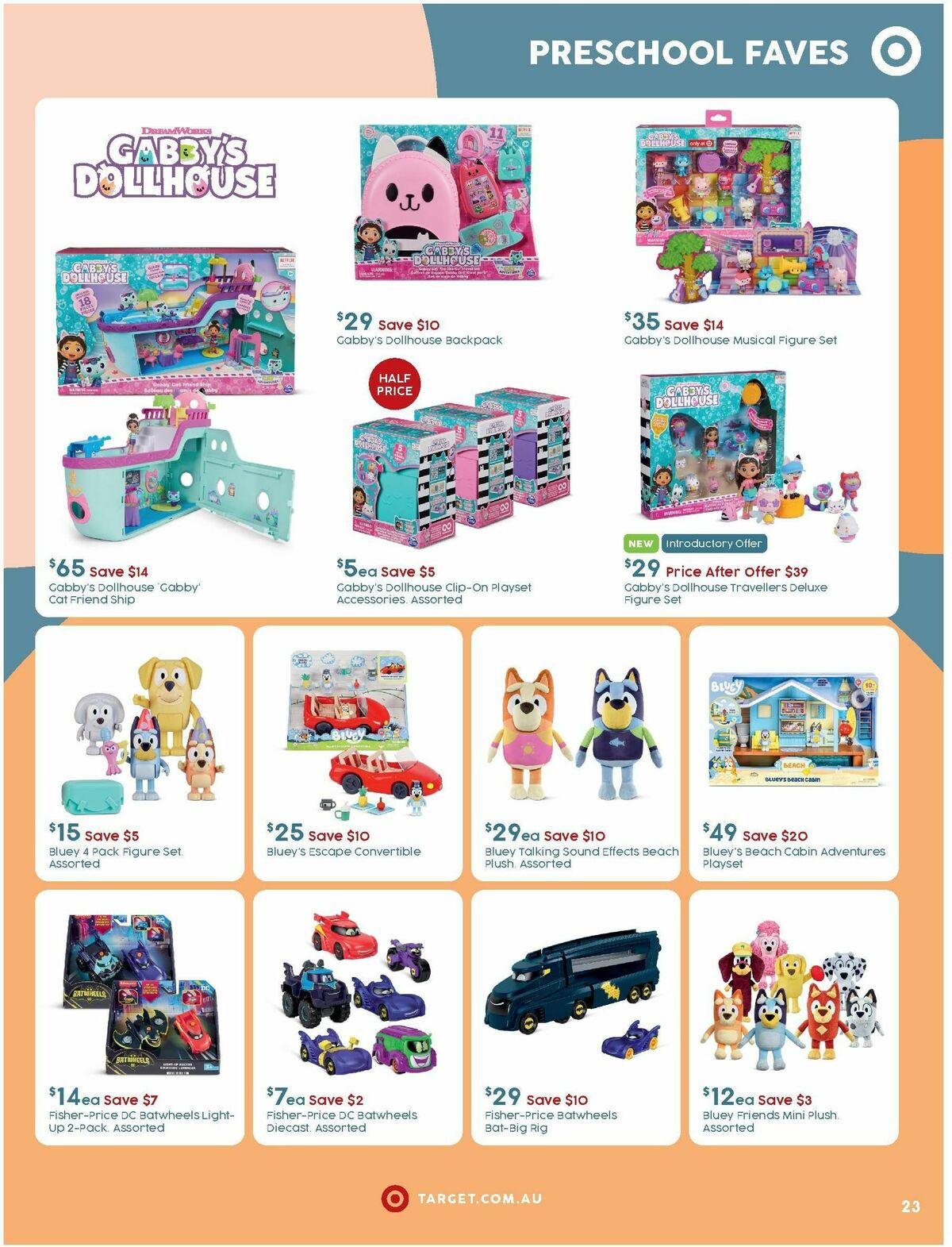 Target Catalogues from 14 September