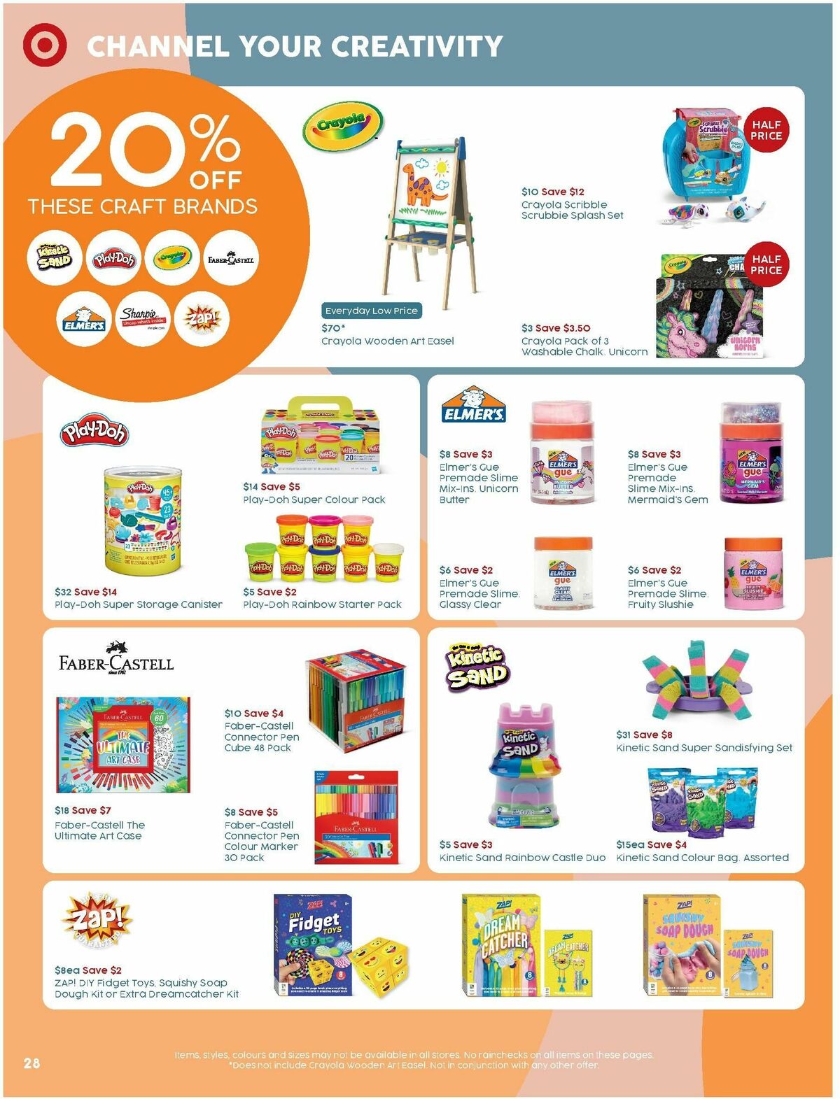 Target Catalogues from 14 September