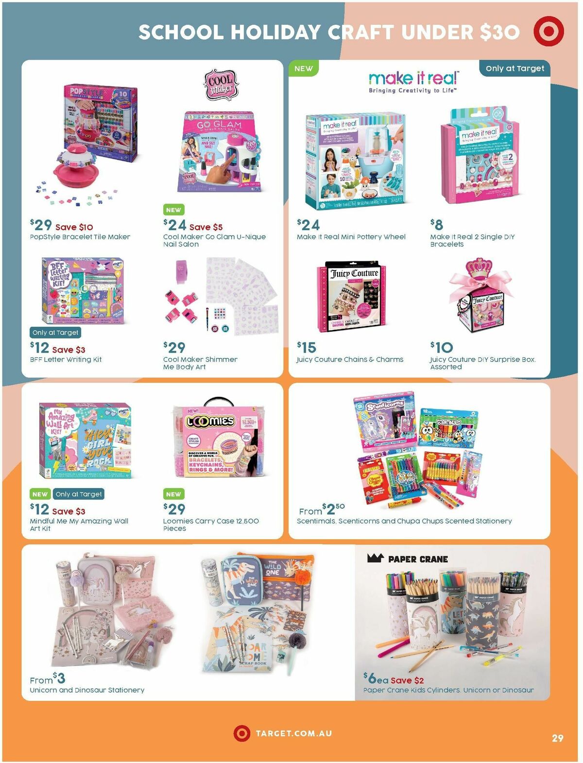 Target Catalogues from 14 September