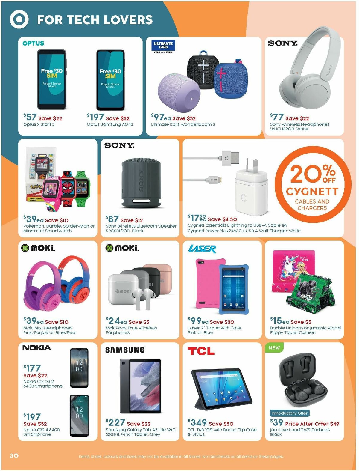 Target Catalogues from 14 September