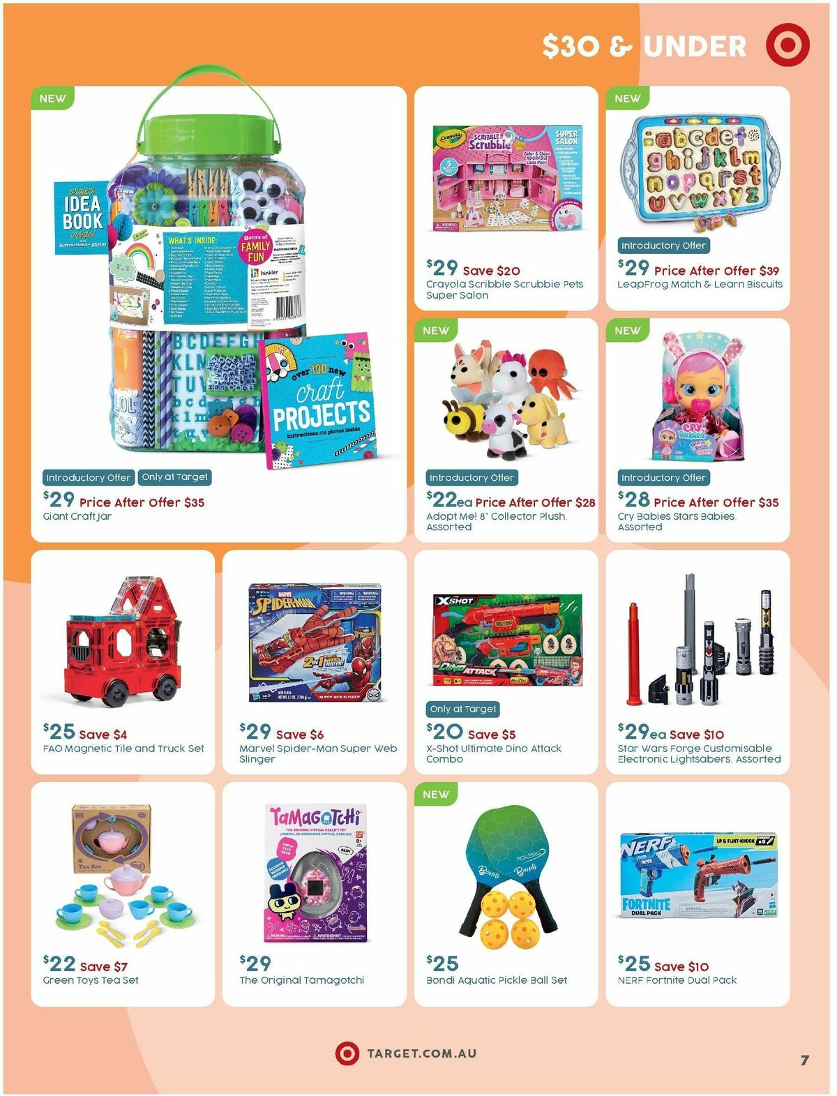 Target Catalogues from 14 September