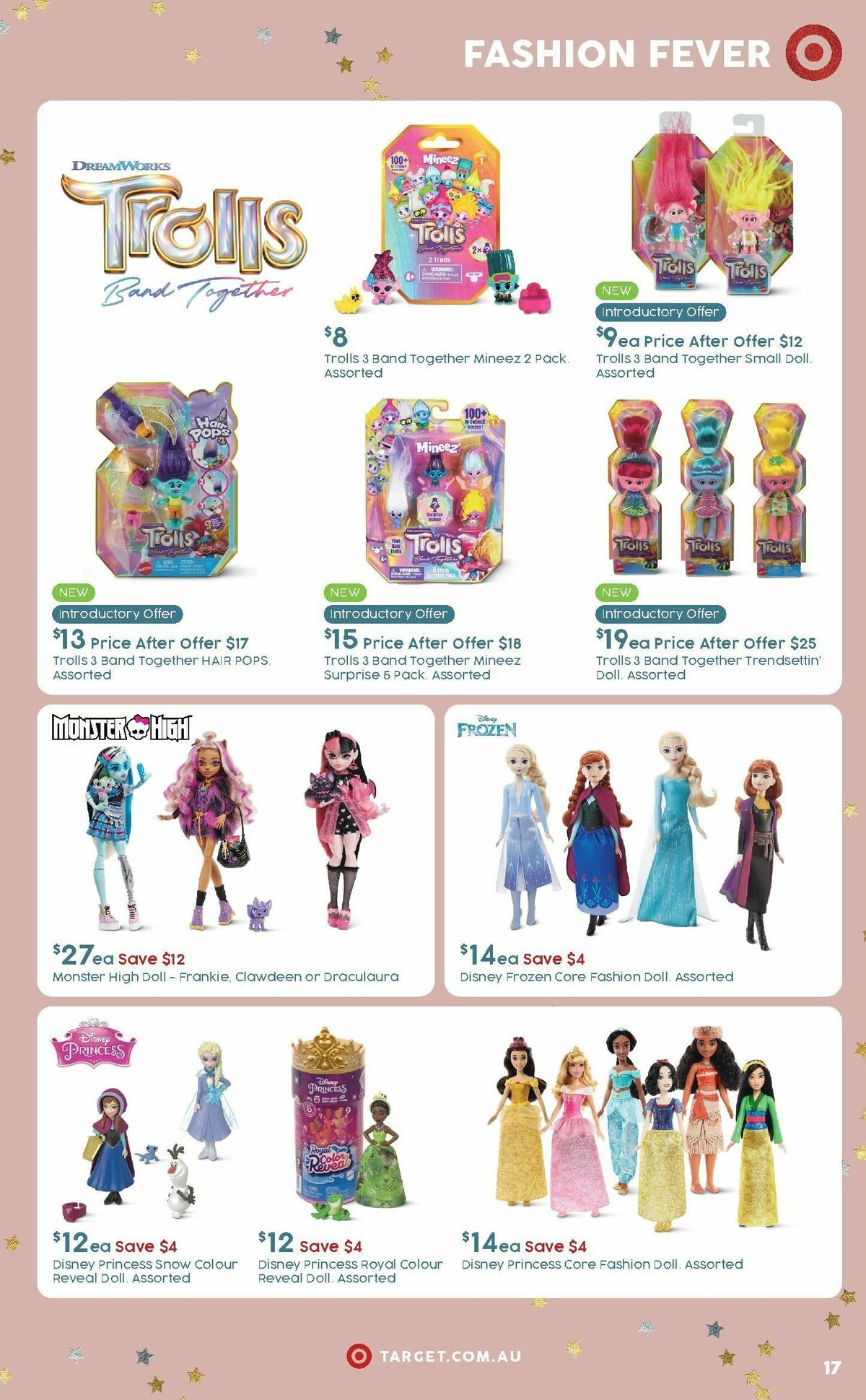 Target Catalogues from 2 November