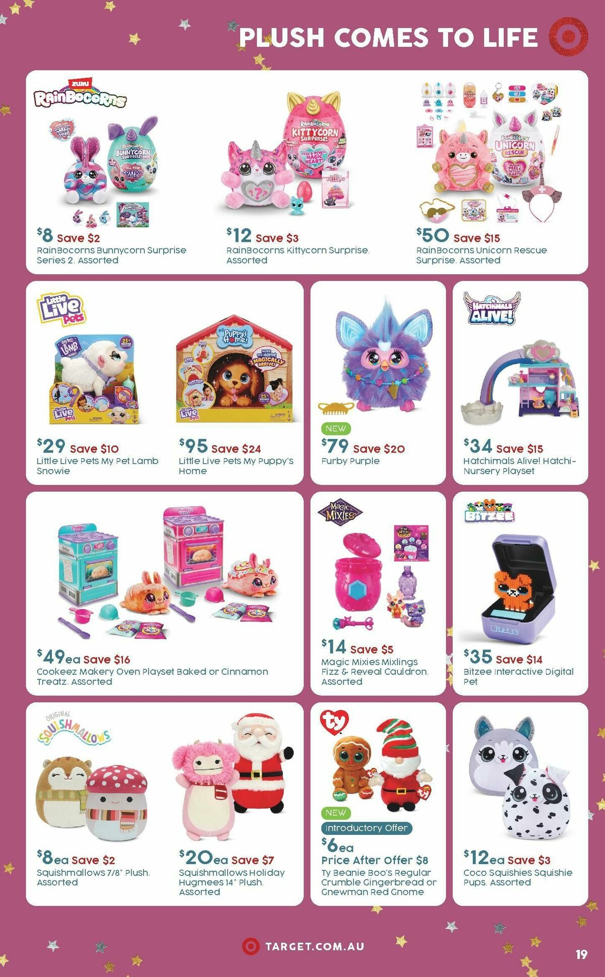 Target Catalogues from 2 November