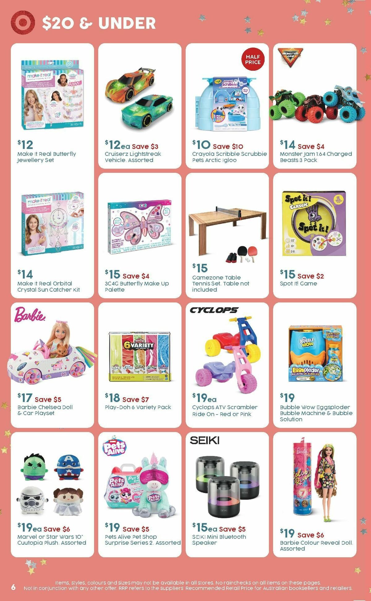 Target Catalogues from 2 November