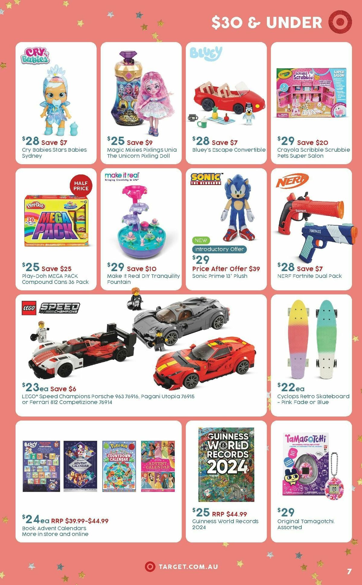 Target Catalogues from 2 November