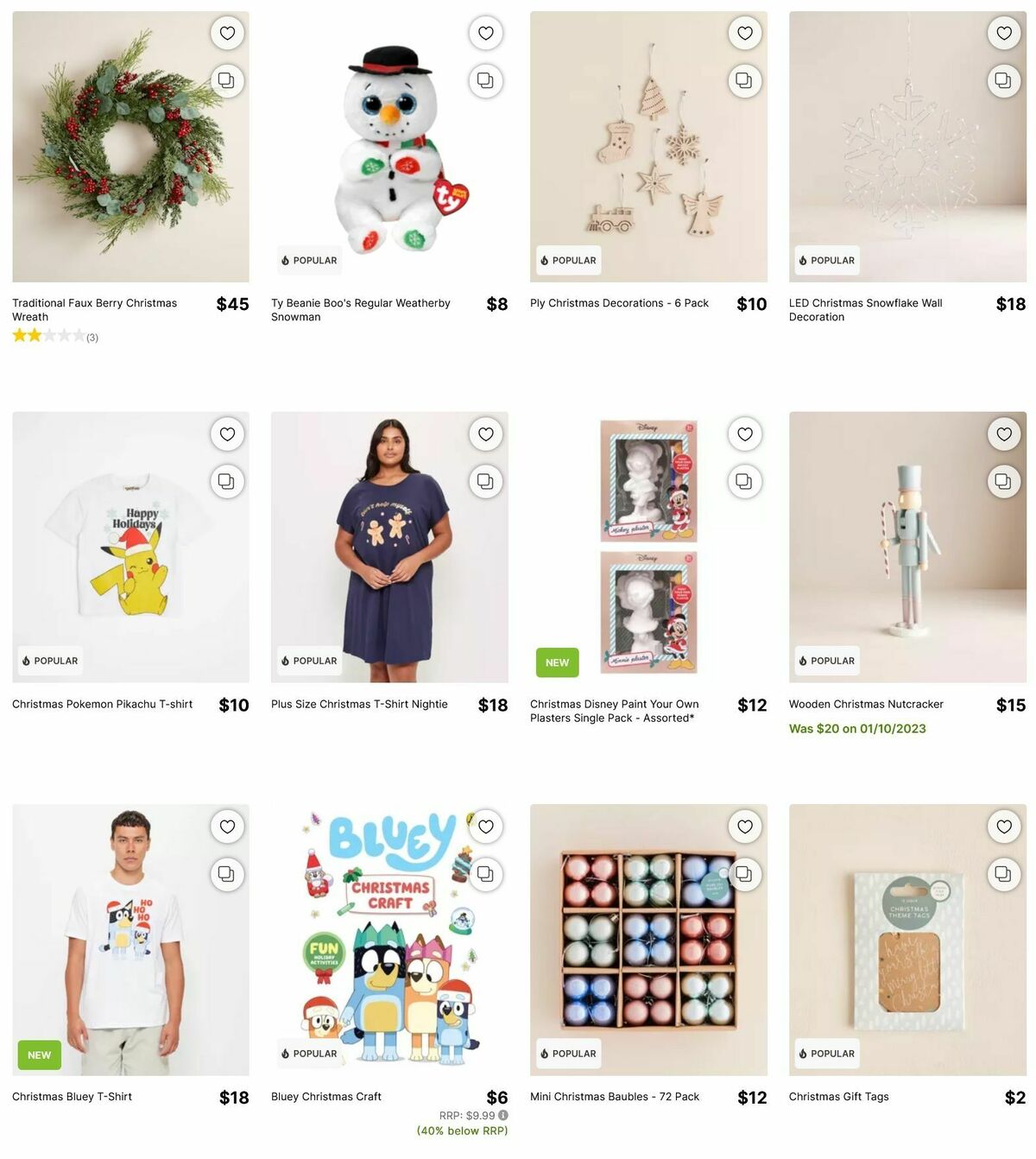 Target Catalogues from 30 November