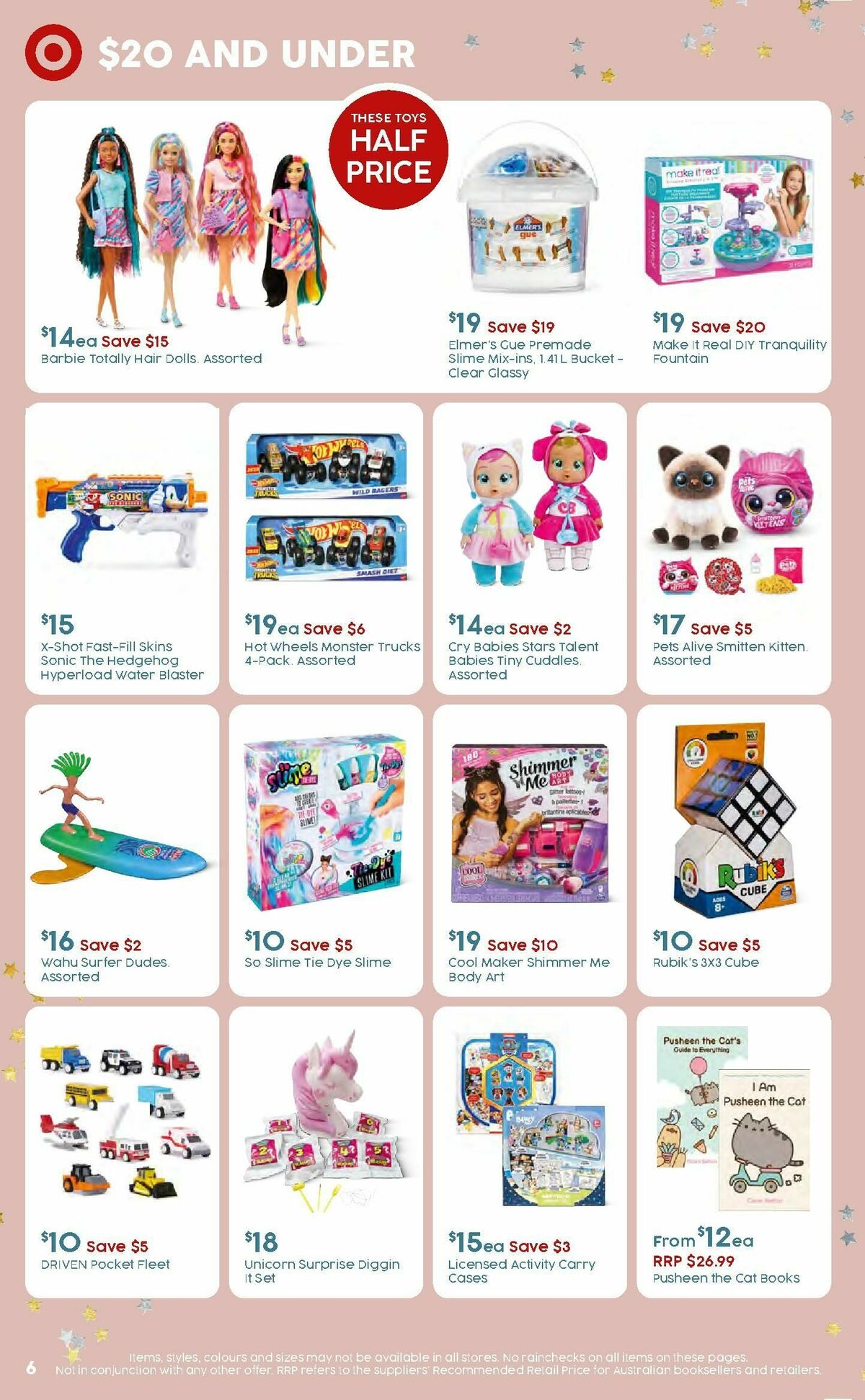 Target Catalogues from 7 December