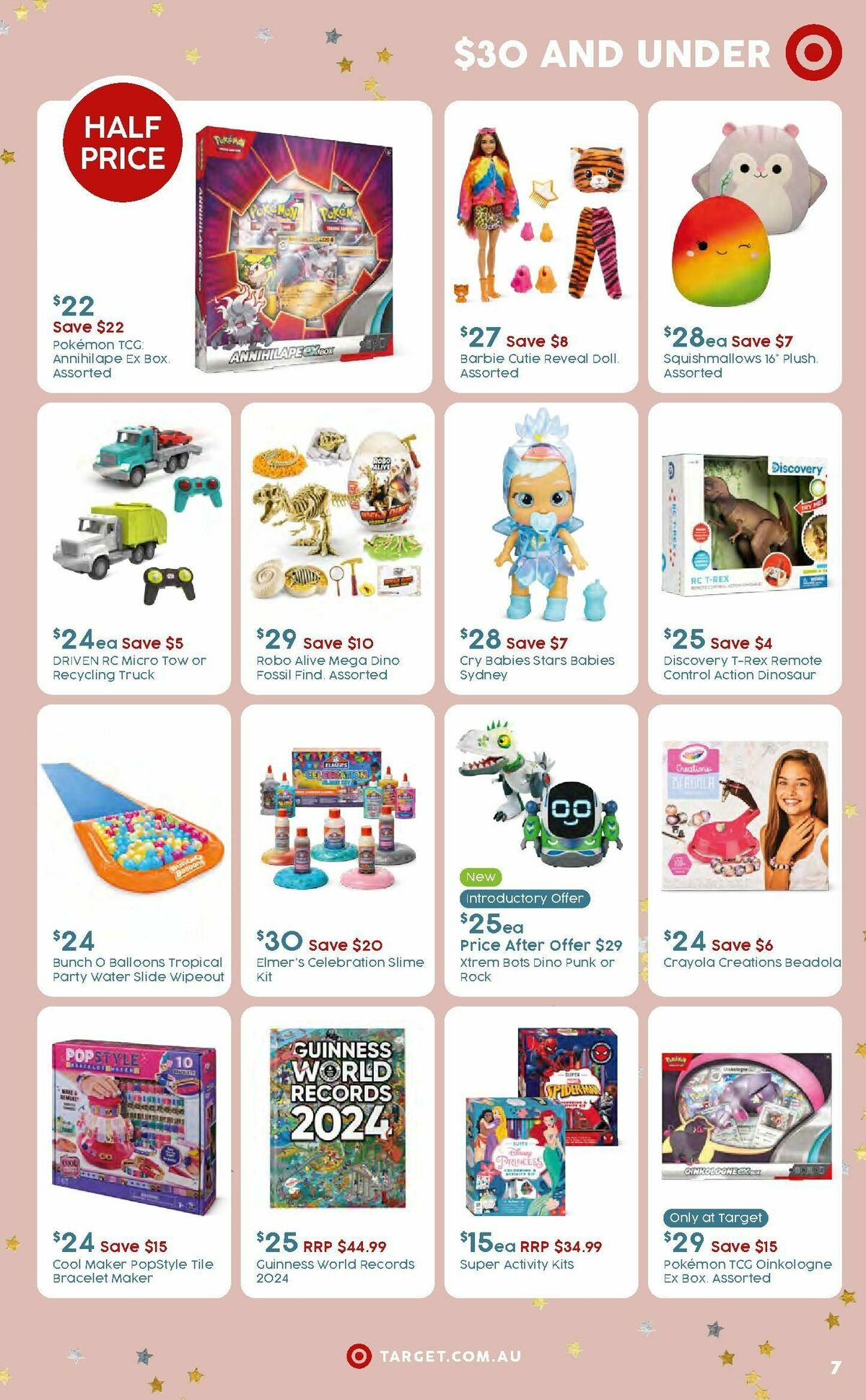 Target Catalogues from 7 December