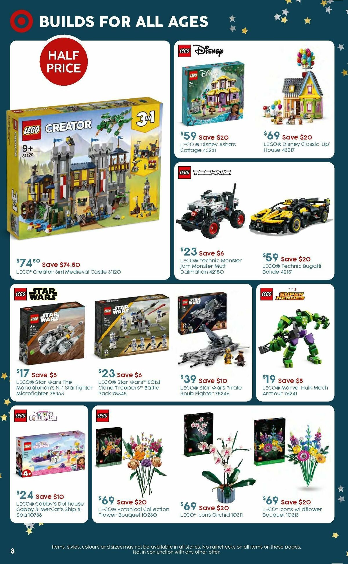 Target Catalogues from 7 December