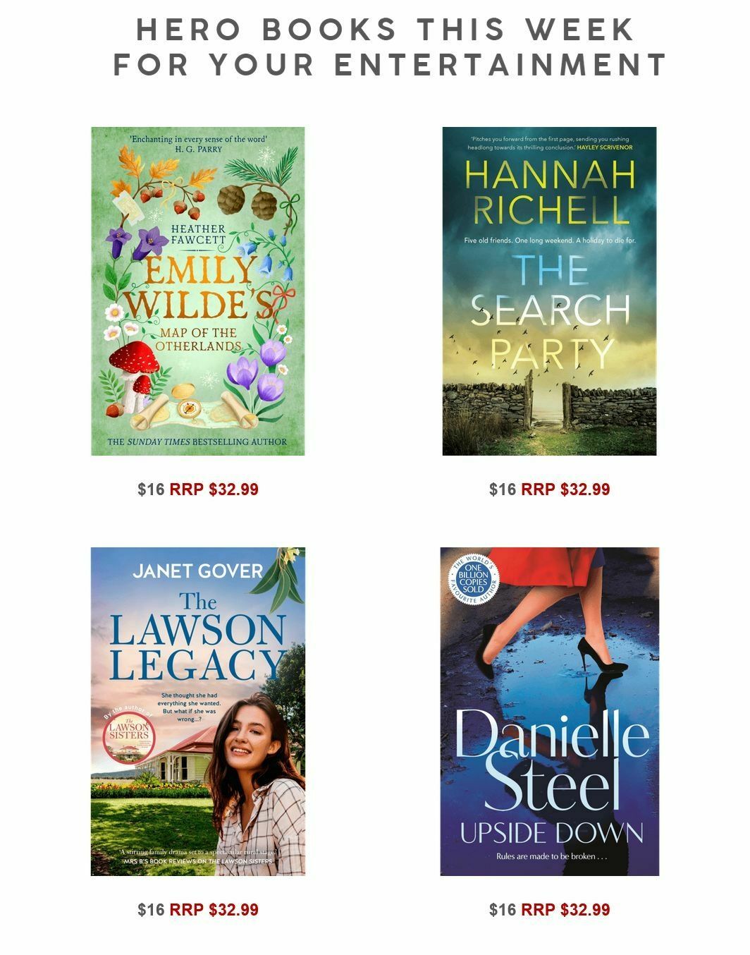 Target 50% off Selected Books Catalogues from 10 January