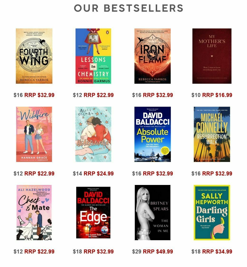 Target 50% off Selected Books Catalogues from 10 January