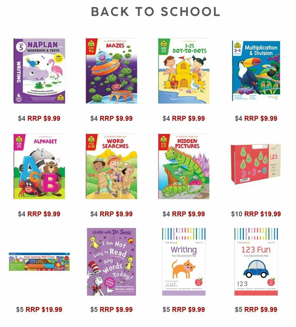 Target 50% off Selected Books Catalogues from 10 January