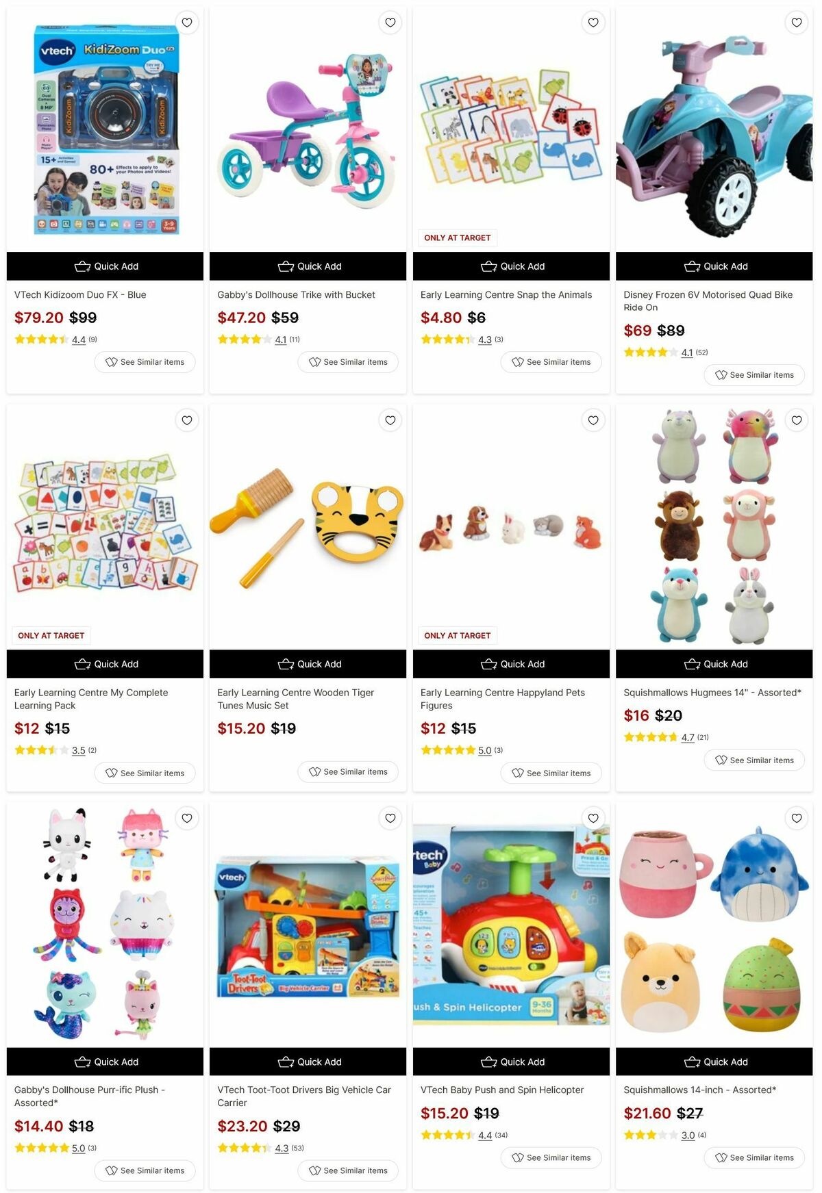 Target Catalogues from 22 February