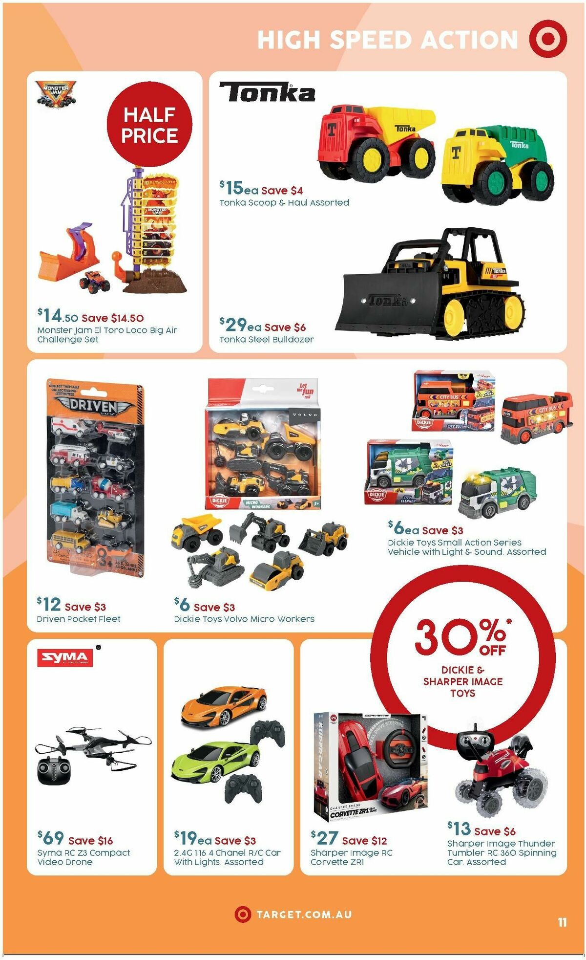 Target Catalogues from 25 March